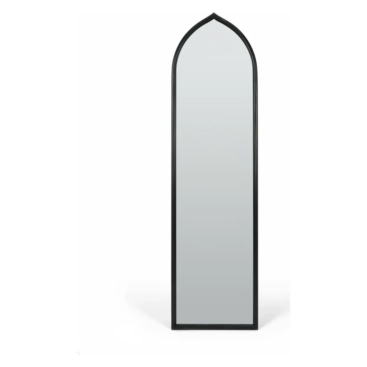 12 x 50 Black Slim Arched Mirror