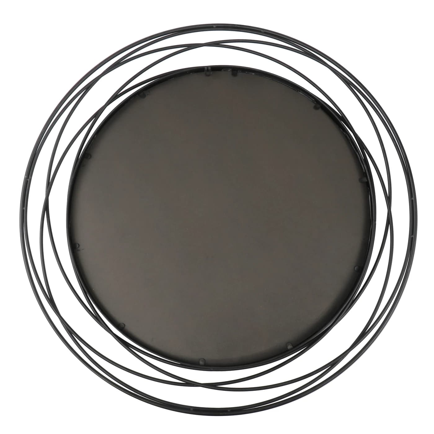 36 Black Round Mirror gallery image