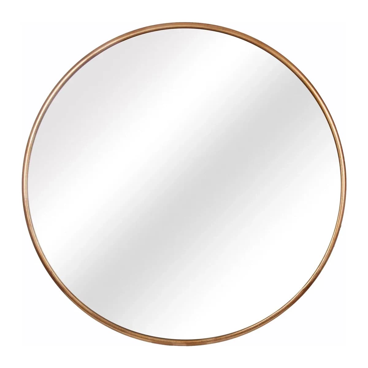 47 Gold Round Mirror