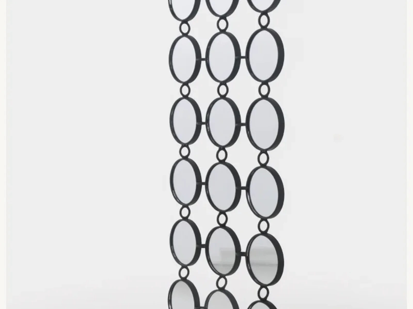 Black Mini Round Chain Mirror gallery image