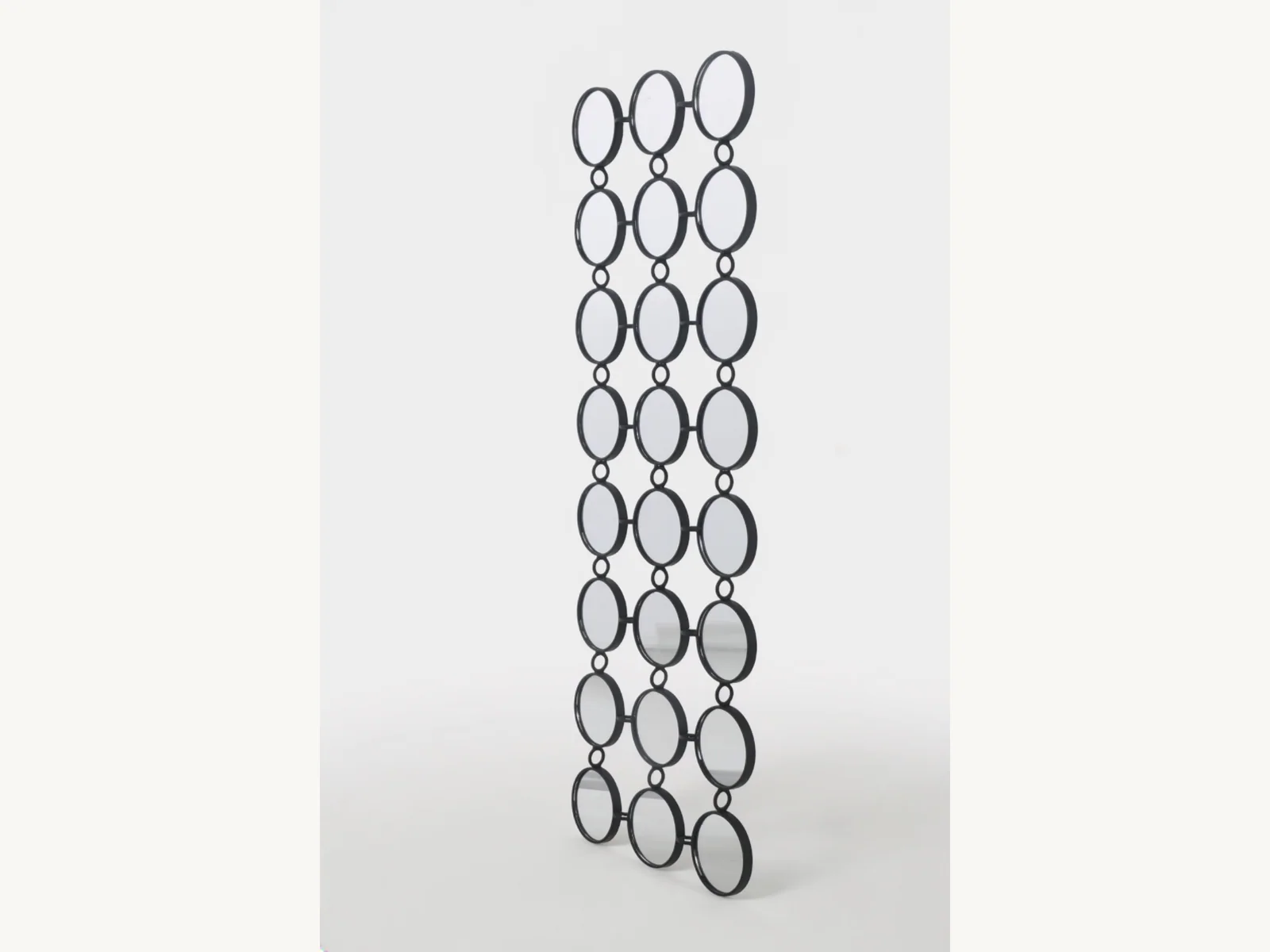 Black Mini Round Chain Mirror gallery image