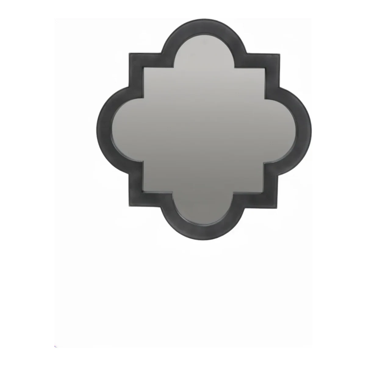 Black Quatrefoil Wall Mirror