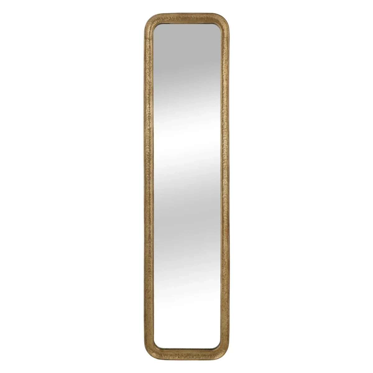 Gold Hammered Rectangle Full Length Mirror