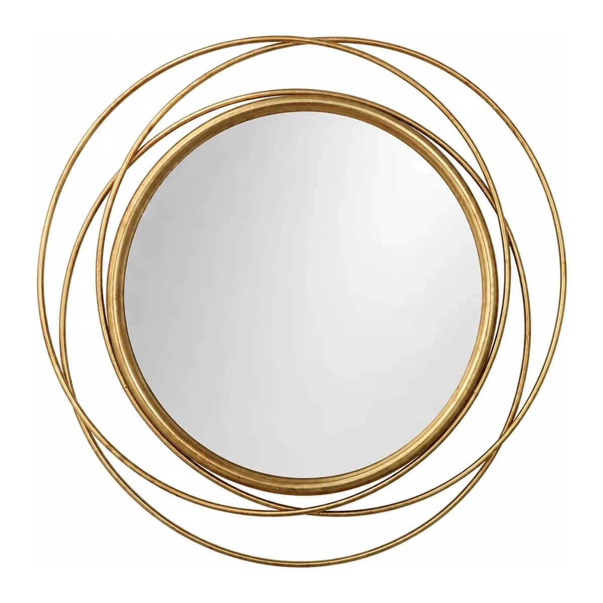 43.3 x 17.3 Inch Overlapping Round Wall Mirror