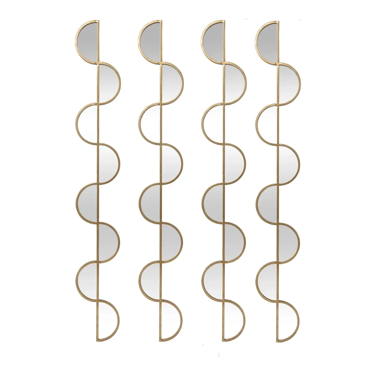 Gold S Shape Mirror Set