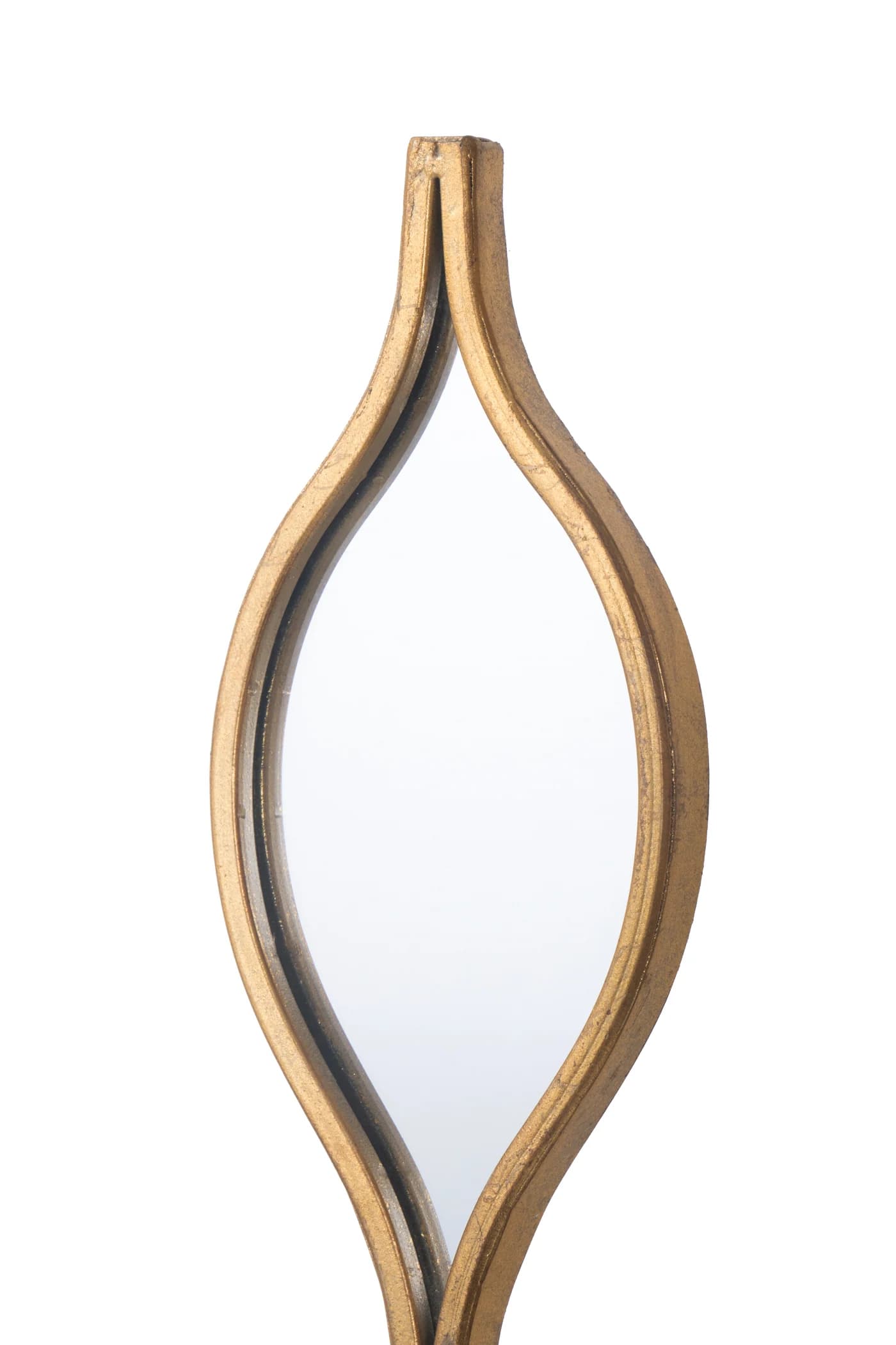 63 x 9.25 Inch Wavy Narrow Wall Mirror Set detail image
