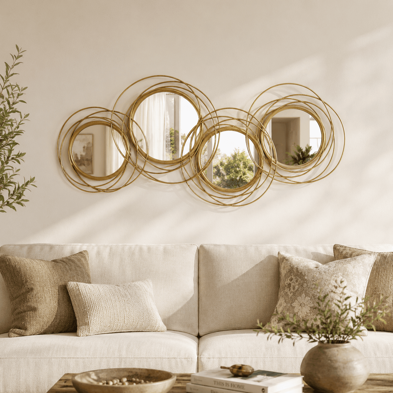 Irregular Four Circle Mirror gallery image
