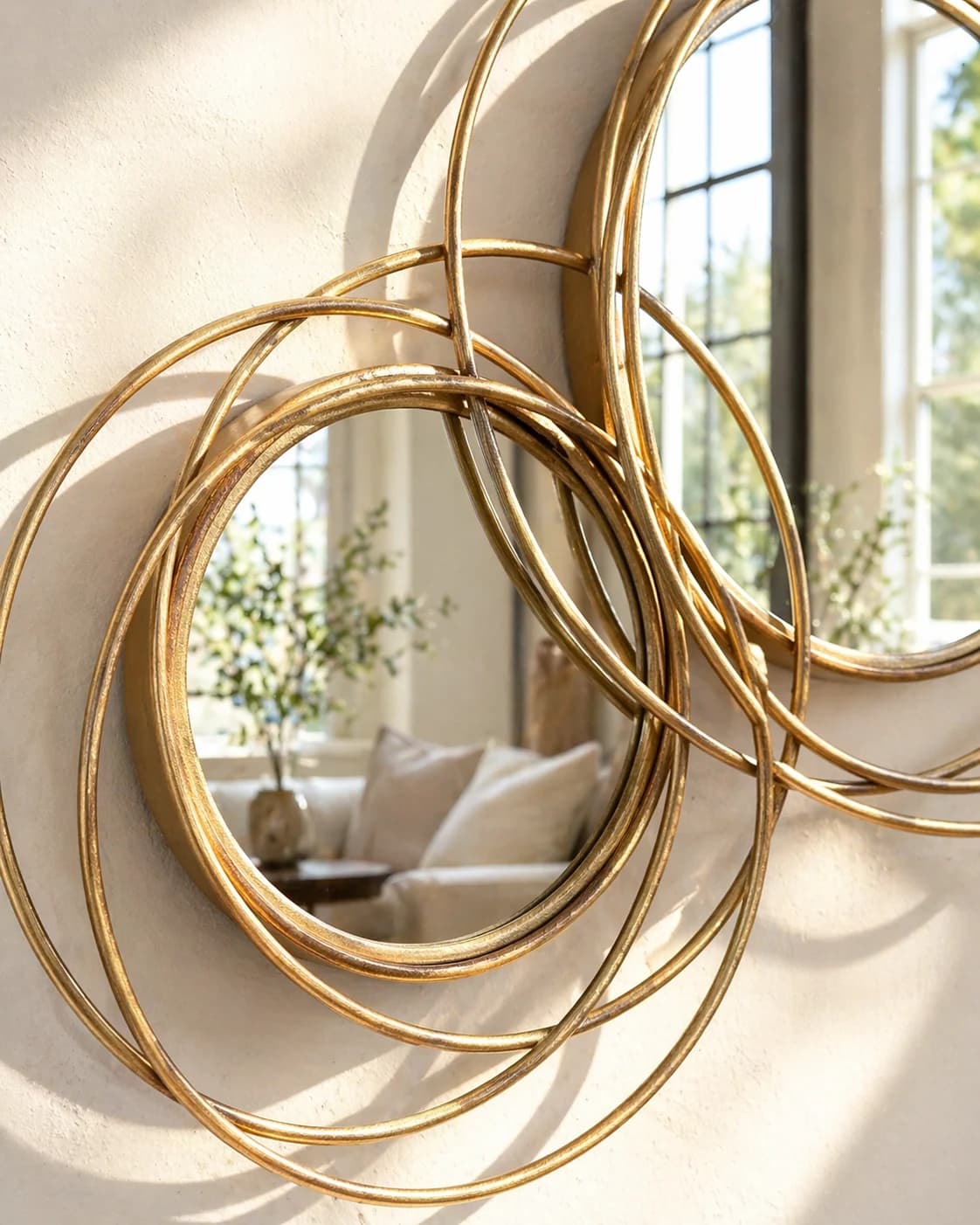 Irregular Three Circle Mirror gallery image