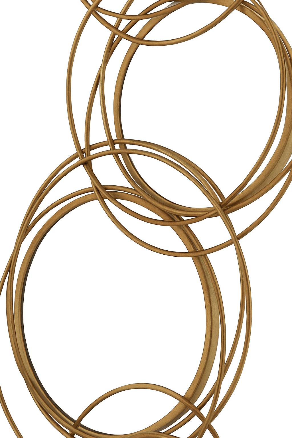 Irregular Four Circle Mirror frame close-up